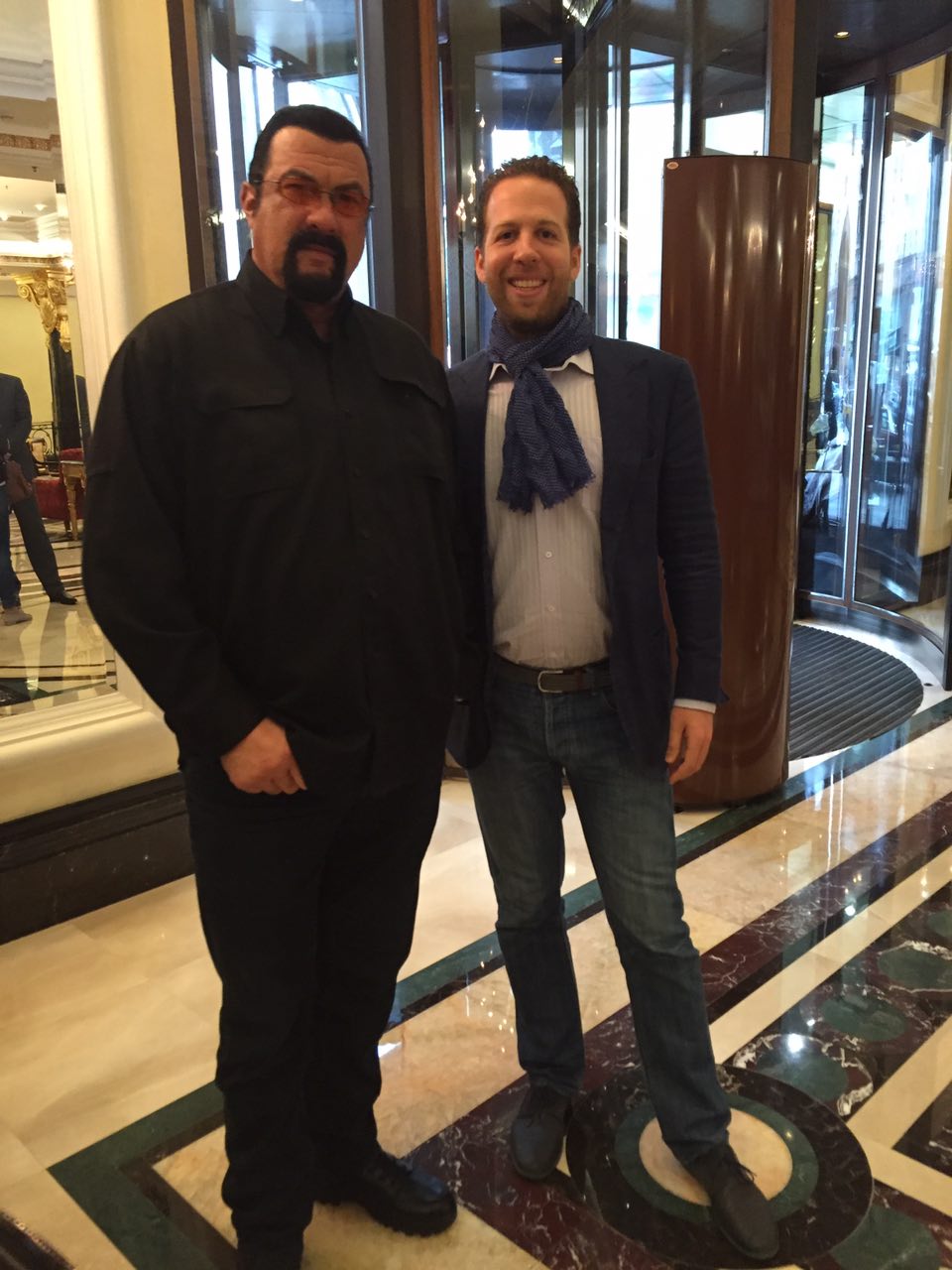 Steven Seagal with Gil Petersil